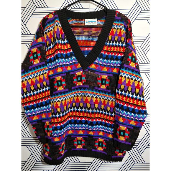 Vintage In Resource by Doris Skis Elevated Indie 1990's Sweater Size M - Picture 1 of 4